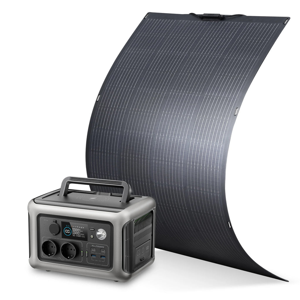 ALLPOWERS Balkonkraftwerk 100-200W – Powerstation 299Wh