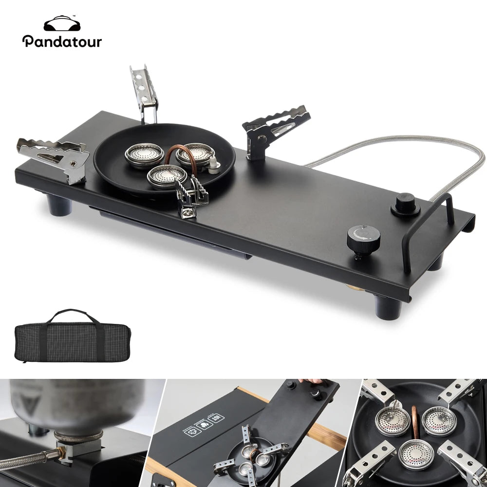 Pandatour Camping Gasherd IGT 0.5UNT – FaltbarOutdoor-Tischofen mit hoher Brennleistung