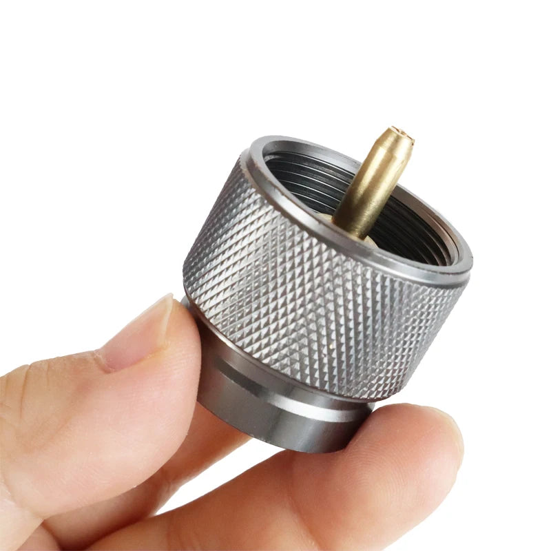 Gas-Nachfülladapter für Camping-Gasherd – OutdoorZylinder-Füll-Adapter für Gastank & Kocher-Zubehör