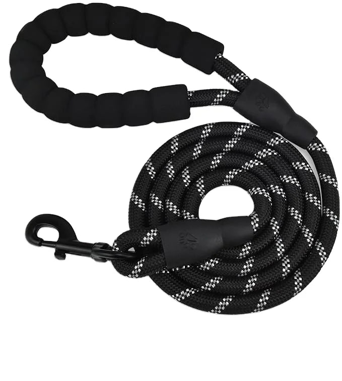 Hundeleine reflektierend mit gepolstertem Griff – Nylon