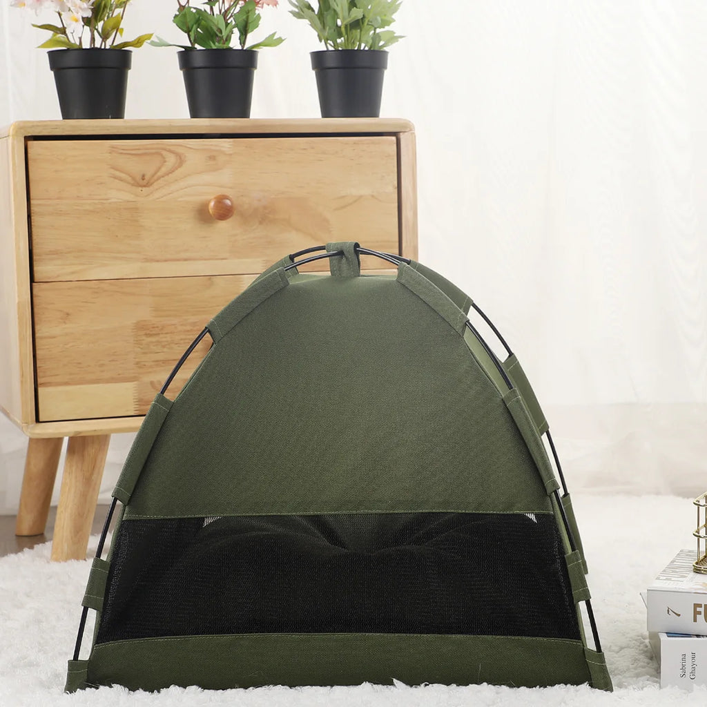 Haustier-Zelt tragbar mit Kissen – Indoor & Outdoor