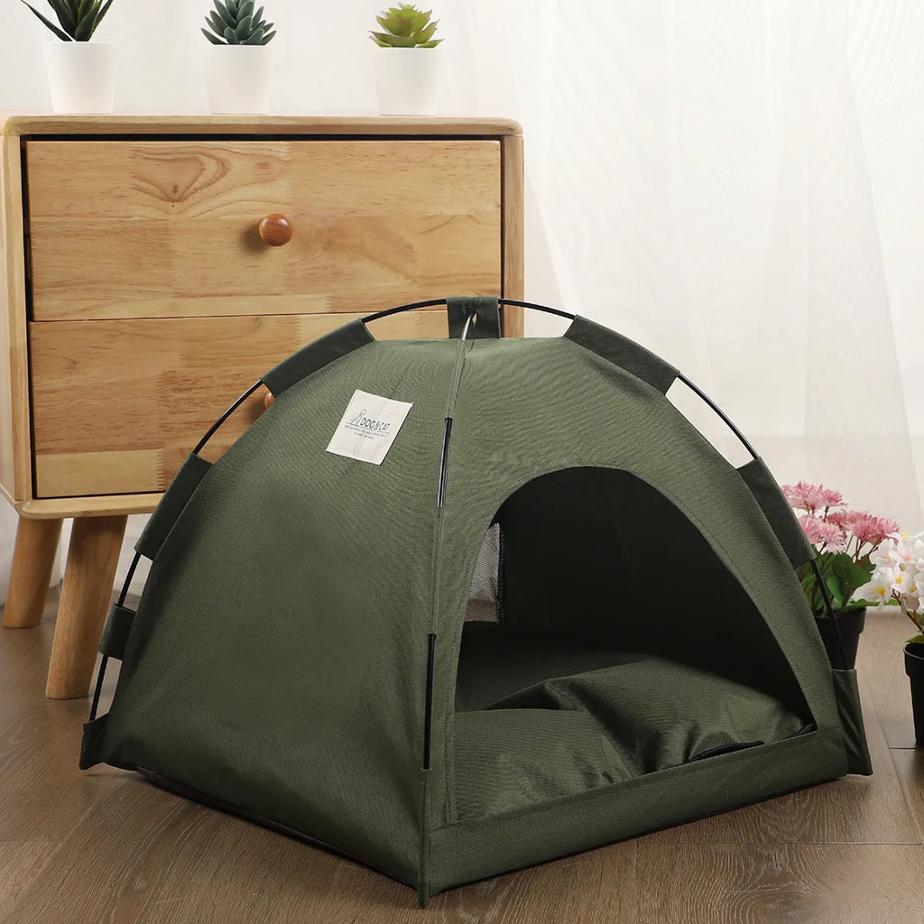 Haustier-Zelt tragbar mit Kissen – Indoor & Outdoor