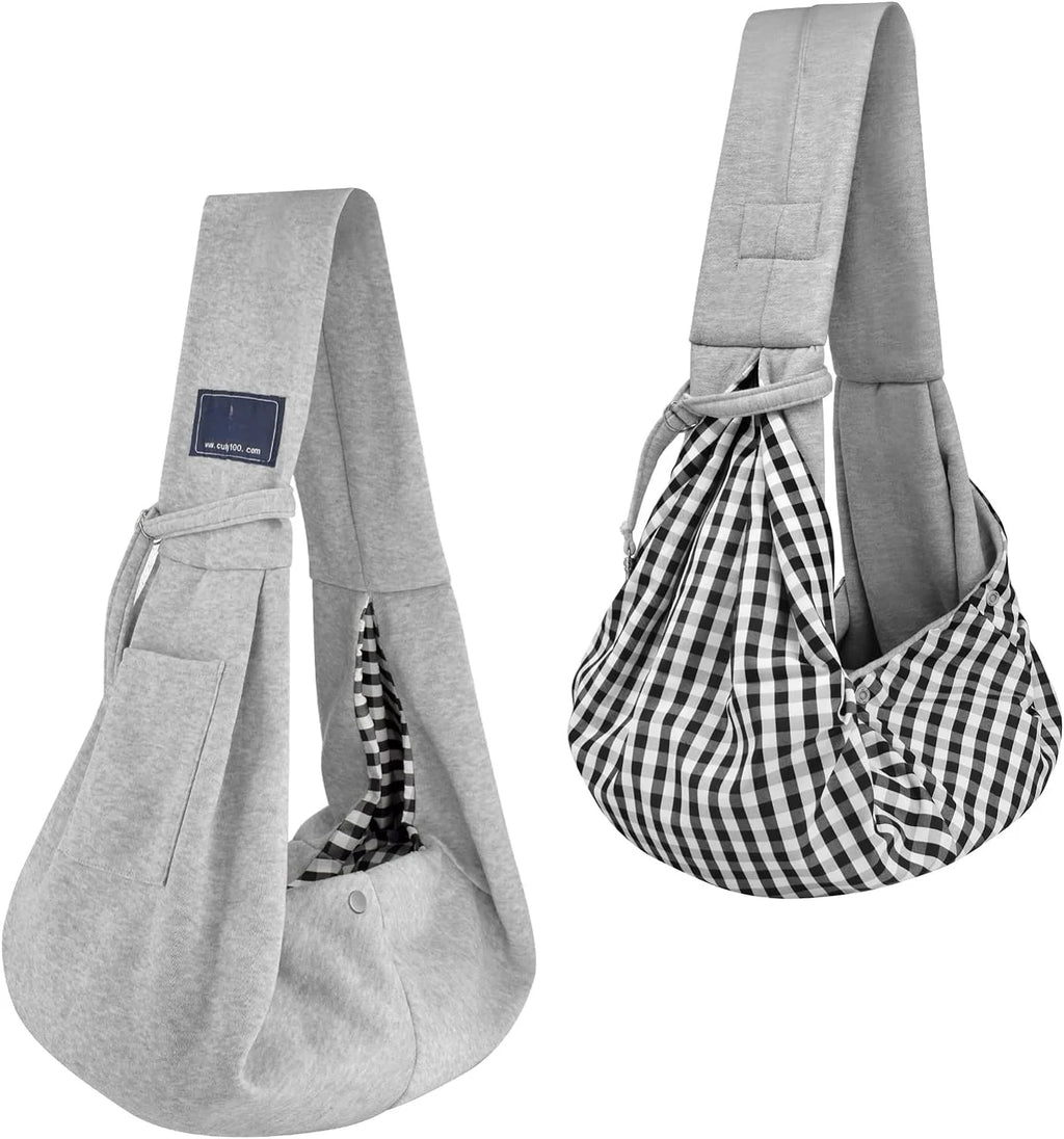 Haustier-Brusttasche freihändig – Oxford mit Muster