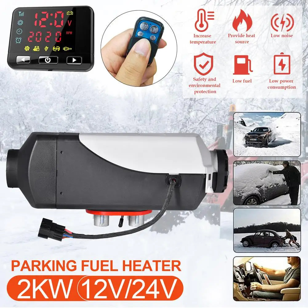12V /24V Auto Heizung 2KW Air Diesel Heizung Parkplatz Heizung W/Fernbedienung für RV, wohnmobil Anhänger, Lkw, Boote