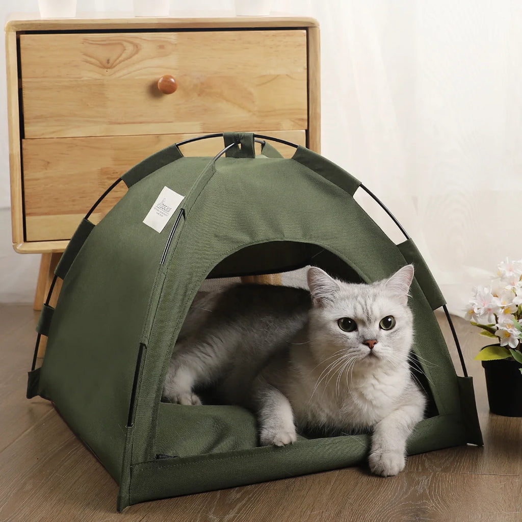 Haustier-Zelt tragbar mit Kissen – Indoor & Outdoor
