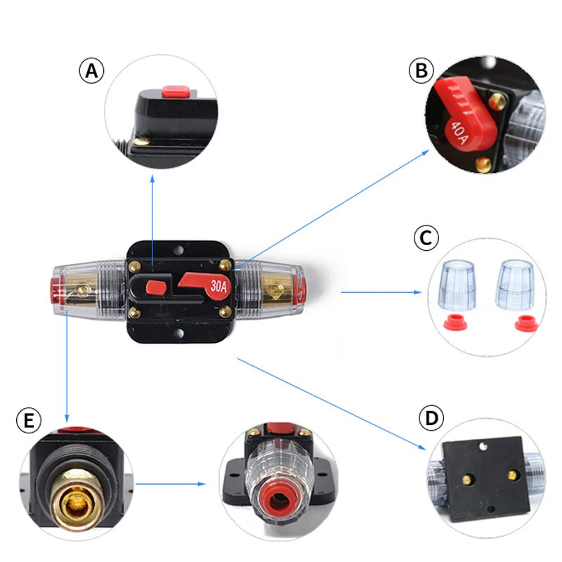 Auto-Sicherung Trennschalter – 30-150A Audio Verstärker