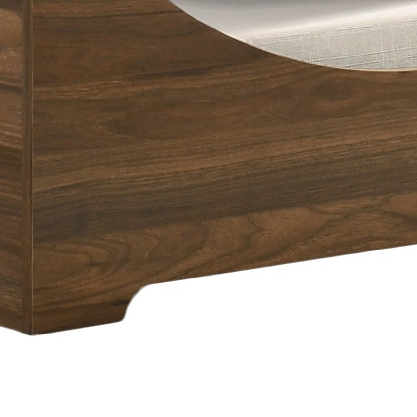Haustierbett 91cm mit Kissen – braunes Erlenholz