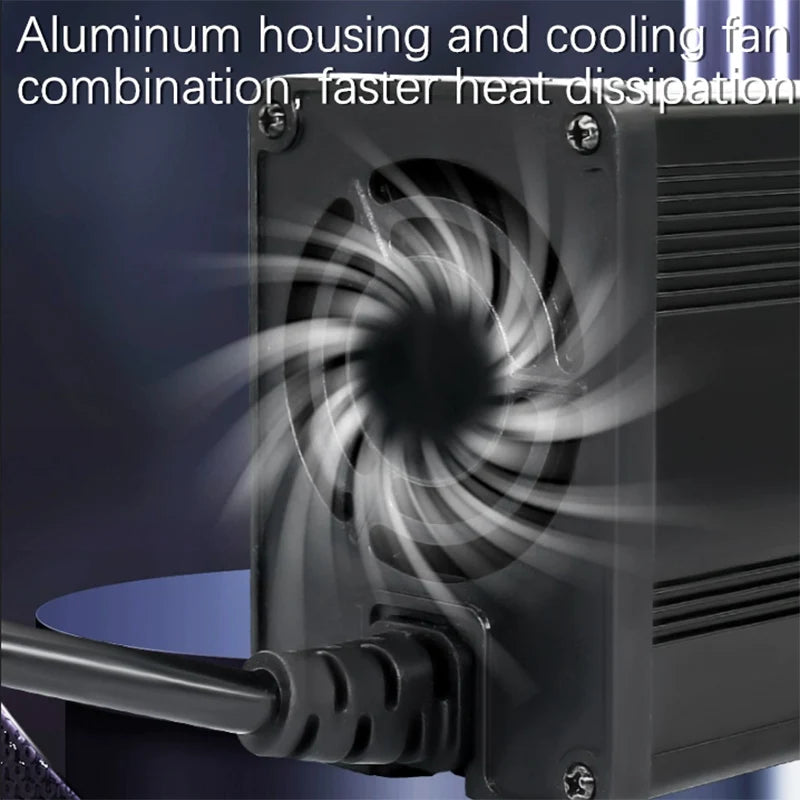 Lithium Batterieladegerät 10A-20A einstellbar 24V-84VLi-Ion & LiFePO4 Schnellladung 8S-24S Konfiguration