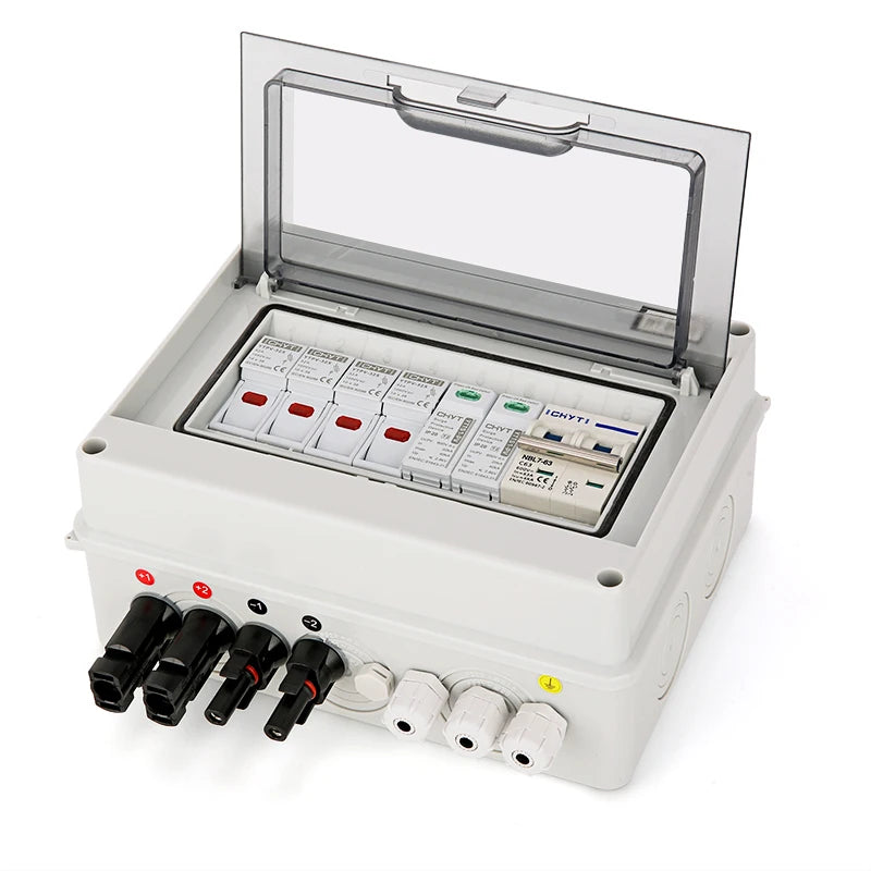 Solar PV Combiner Box DC600V – 2 in 1 out IP65