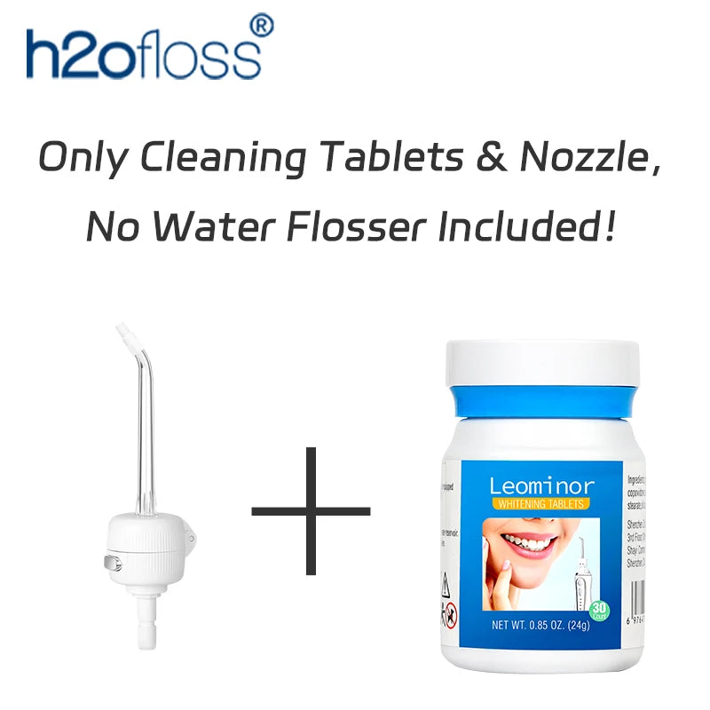 H2ofloss Munddusche tragbar 2500mAh – 140PSIElektrische Zahnreinigung, Hochdruck Water Flosser