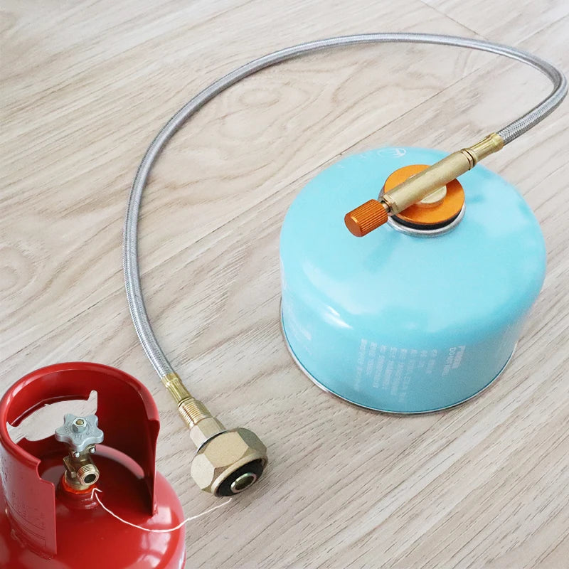 Gas-Nachfülladapter für Camping-Gasherd – OutdoorZylinder-Füll-Adapter für Gastank & Kocher-Zubehör