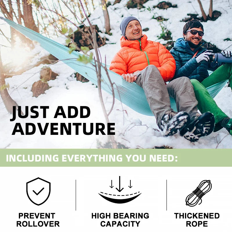 Camping Hängematte Einzel/Doppel - Tragbar für Outdoor