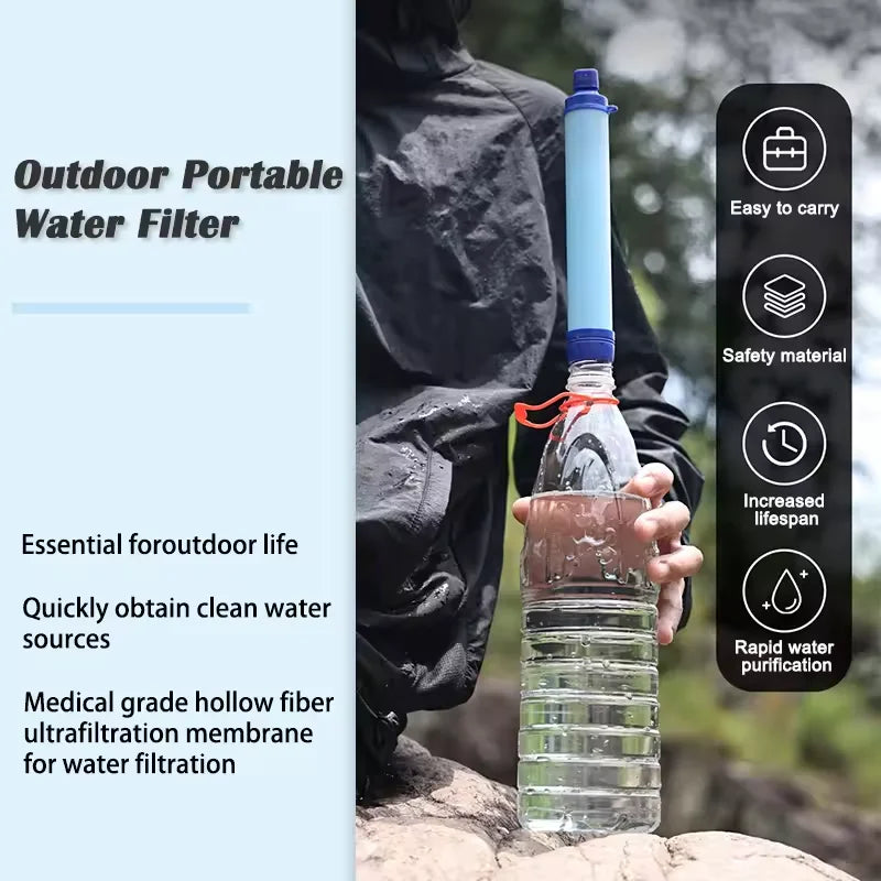 Outdoor-Wasserfilter tragbar – Camping Wasserreiniger