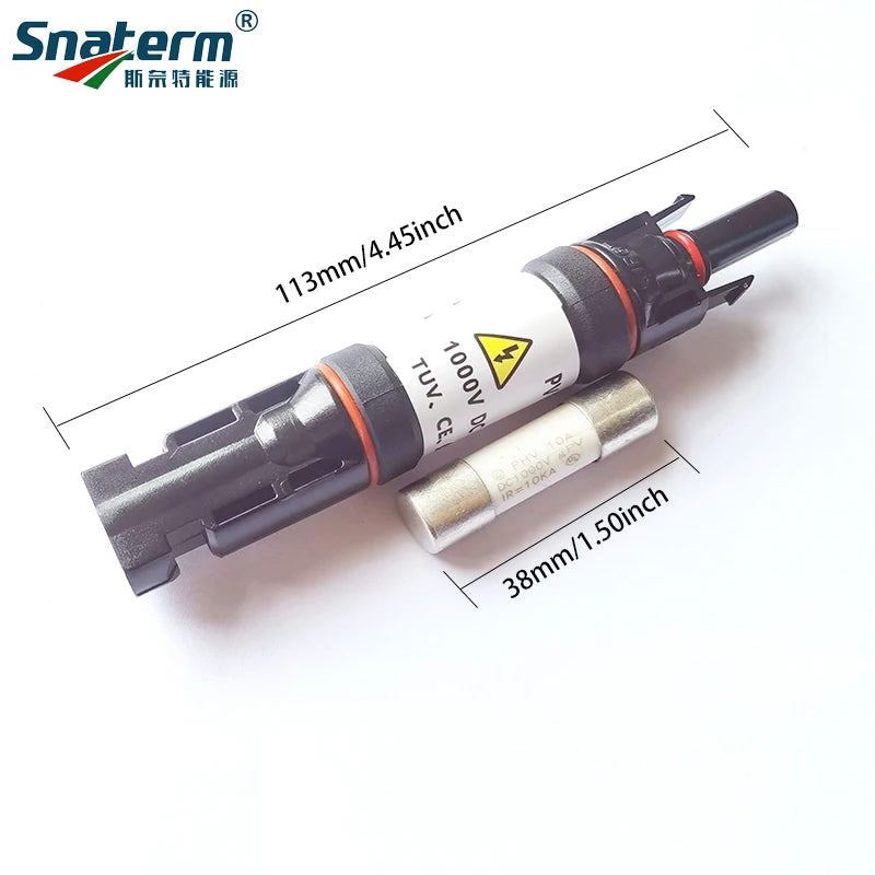 DC-Solar-Sicherungsstecker 1000VDC – 10-30A TÜV