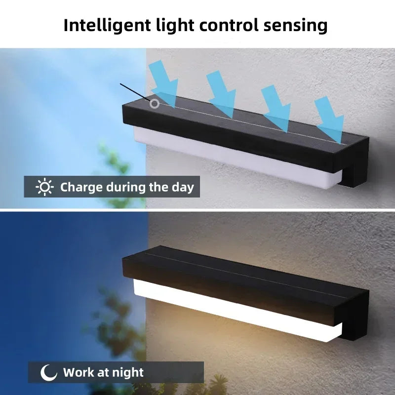 Solar LED Außenleuchte dreifarbig - Garten & Balkon