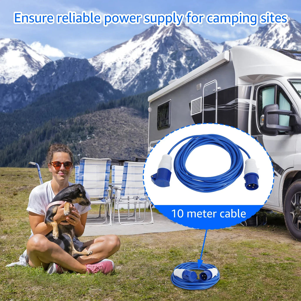 Camping Verlängerungskabel - Robust für Wohnwagen & Outdoor