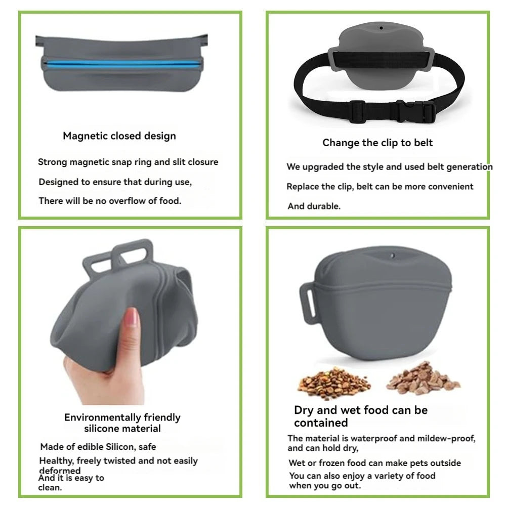 Silikon Leckerli-Tasche tragbar – für Hundetraining