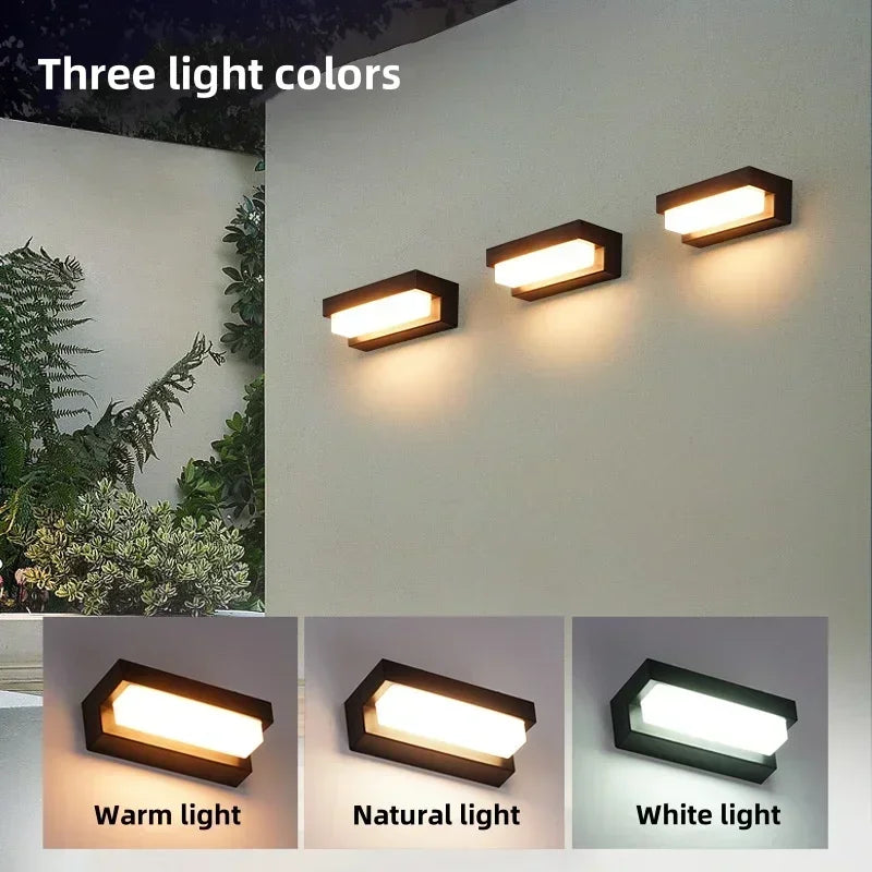 Solar LED Außenleuchte dreifarbig - Garten & Balkon