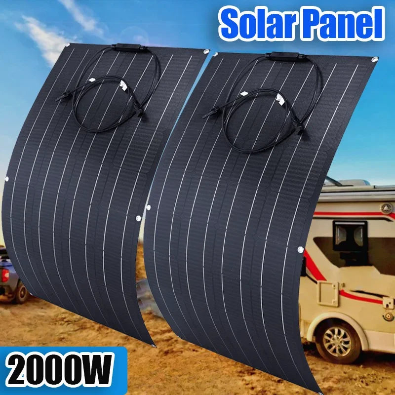 Solarpanel Kit 500-2000W – 18V/36V RV Ladegerät