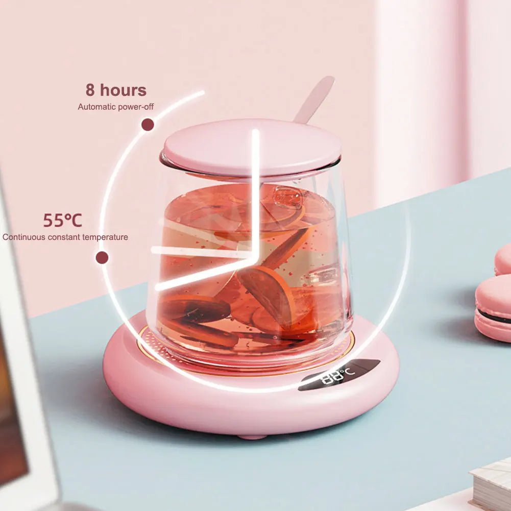 USB-Kaffeetassenwärmer mit 3 TemperatureinstellungenWärmerplatte für Kaffee, Tee & Milch – Büro & Home