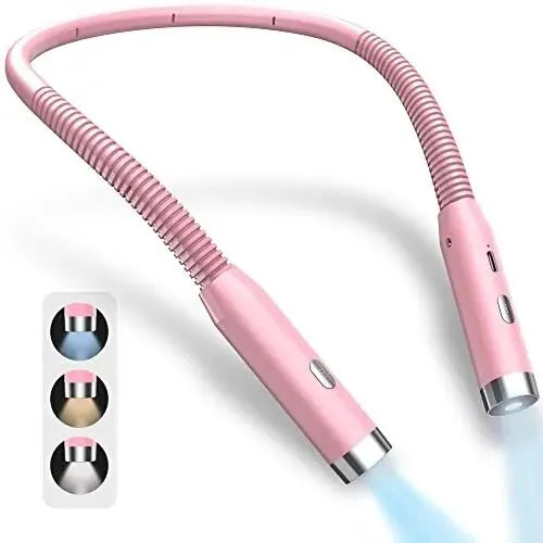 USB-Leselampe für den Hals – Flexibel & wiederaufladbarBuchlichter für Lesen im Bett, tragbar & langlebig