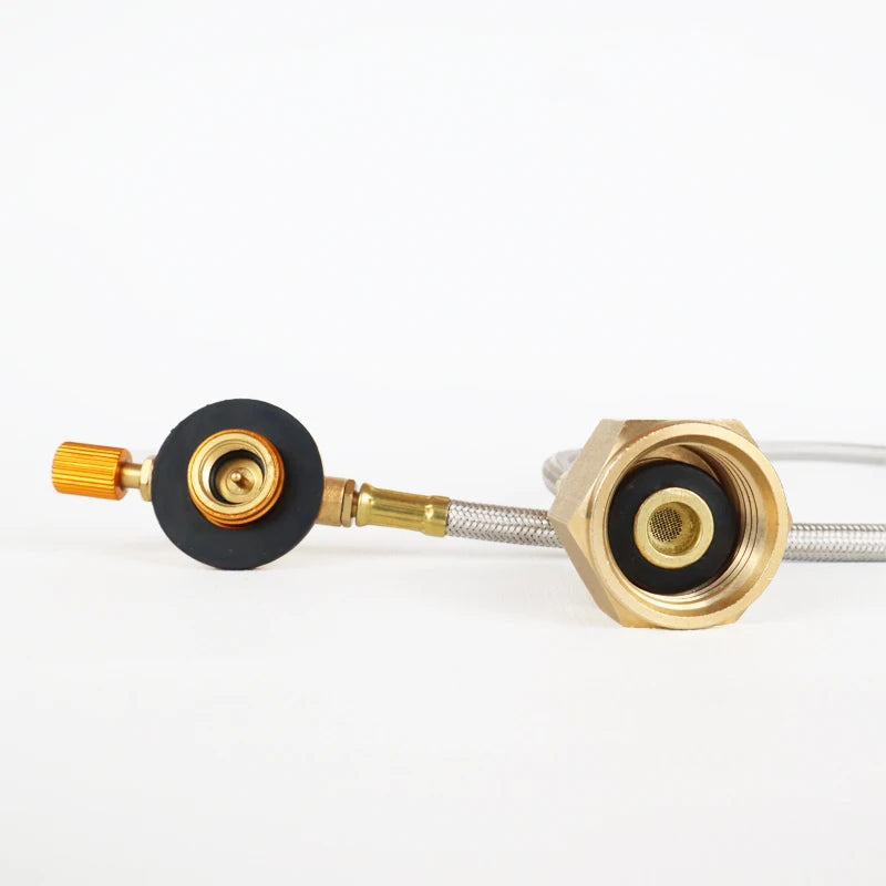 Gas-Nachfülladapter für Camping-Gasherd – OutdoorZylinder-Füll-Adapter für Gastank & Kocher-Zubehör