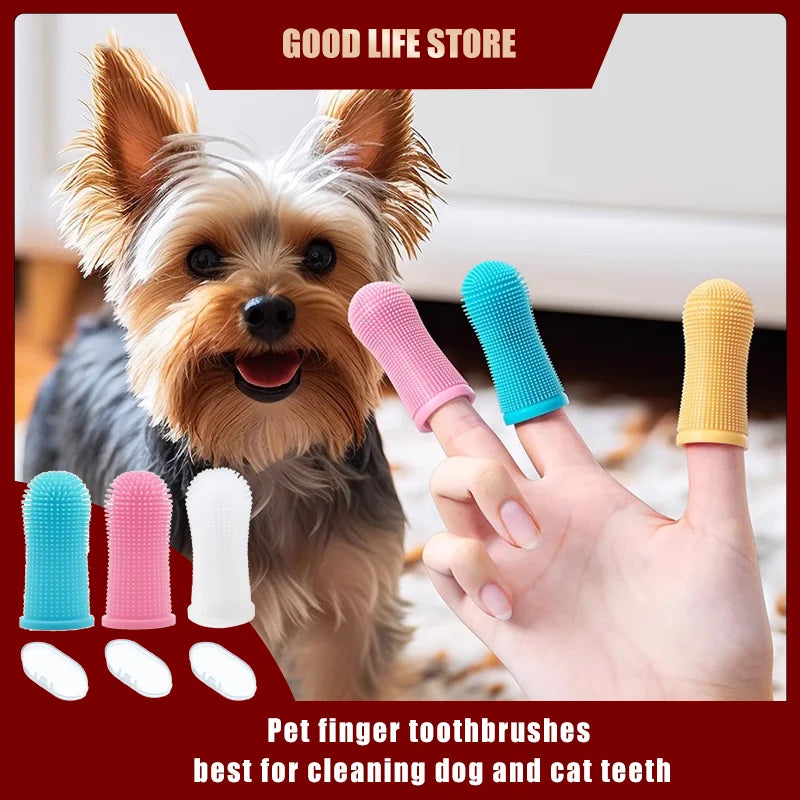 Fingerzahnbürste für Hunde & Katzen – 3er Set