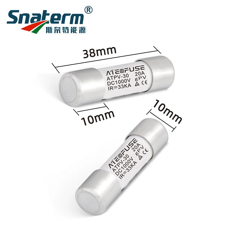 DC-Solar-Sicherungsstecker 1000VDC – 10-30A TÜV