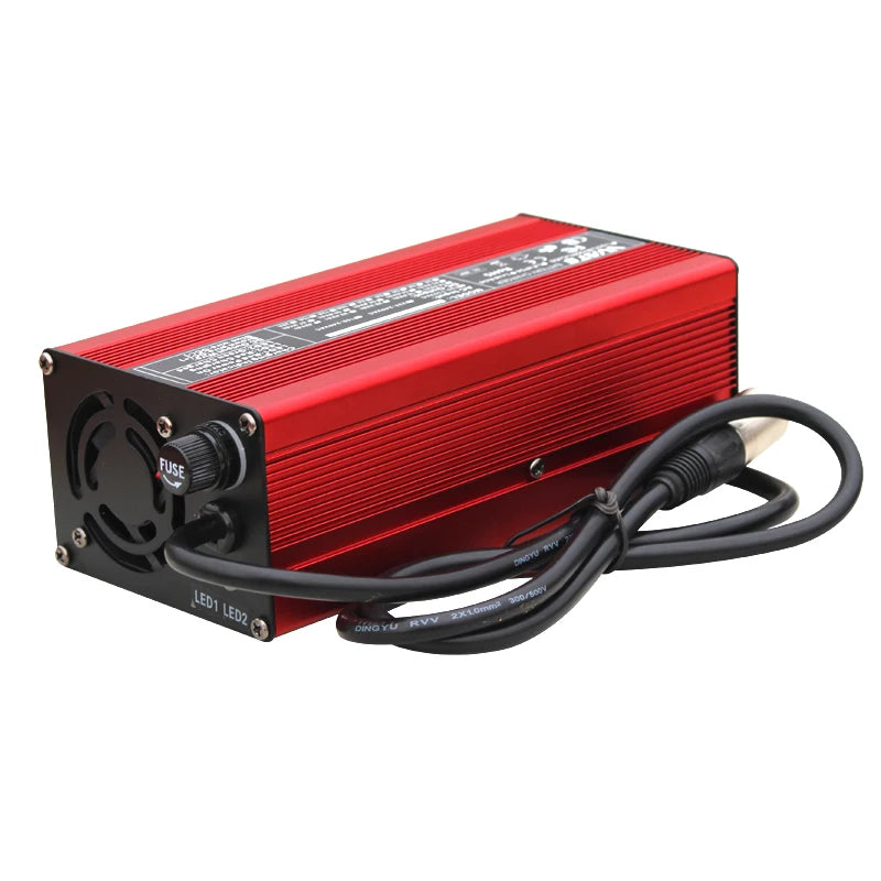 LiFePO4 Batterieladegerät 54,75V 8A – 15S 48VSchnellladegerät für Eisenphosphat-Akkus