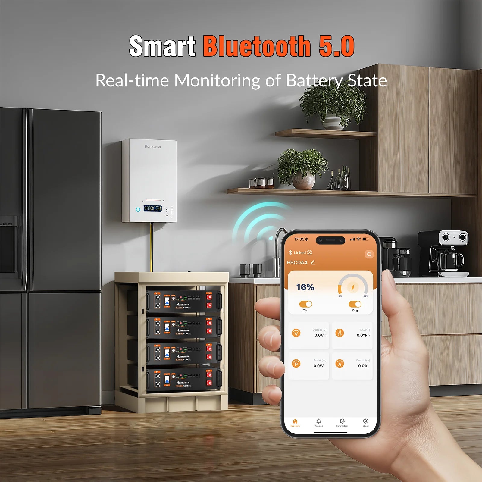 Humsienk Server-Rack, LiFePO4-Akku, 3U, Größe 48 V, 100 Ah, mit Bluetooth, 100 A, BMS, 15.000 Zyklen, für Wechselrichter, Wohnmobil, Transporter, Solarenergie