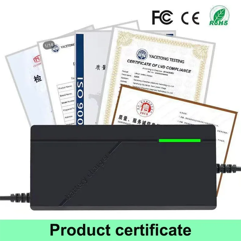 Smart LiFePO4 Ladegerät 12V/24V 5A/10A – 4S/8SIntelligentes Schnellladegerät 14,6V / 29,2V AC110-240V