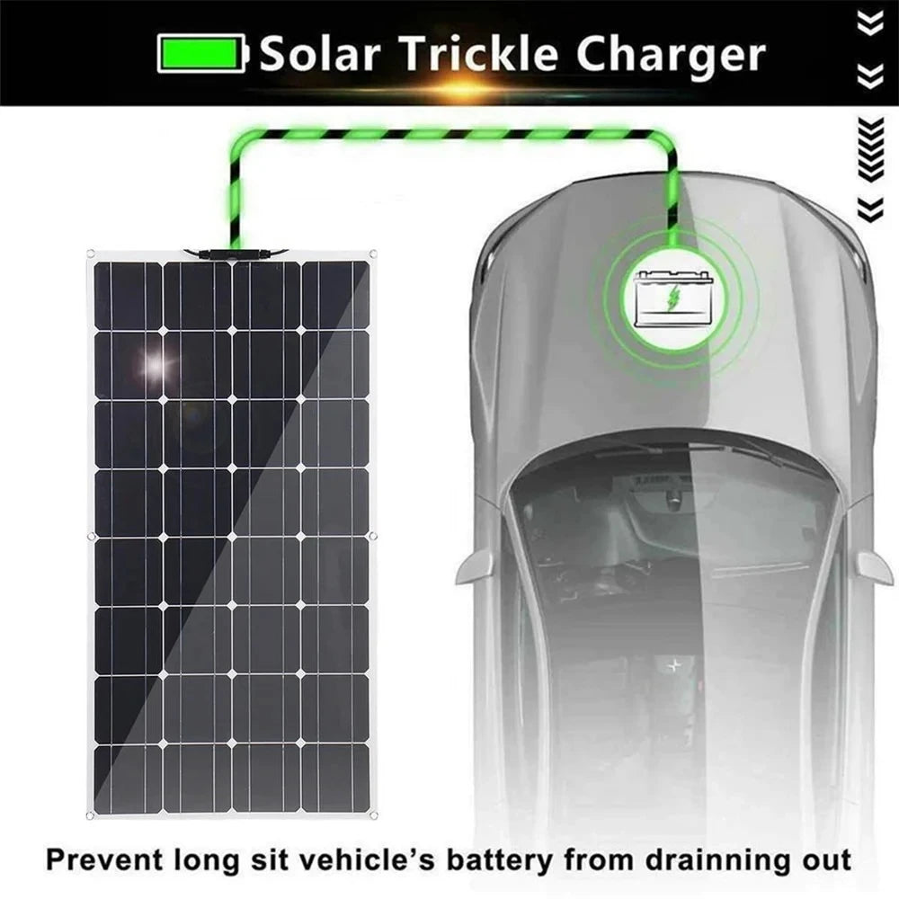 Flexibles Solarpanel 2000W 18V - Tragbar für Boot & RV