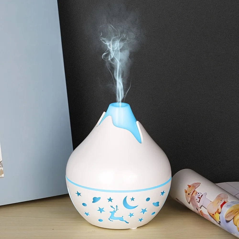 Luftbefeuchter 200ml USB mit Aromatherapie-DiffusorMultifunktional für ätherische Öle, modern & langlebig