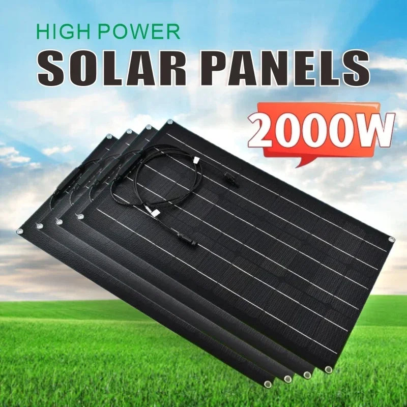Solarpanel Kit 500-2000W – 18V/36V RV Ladegerät