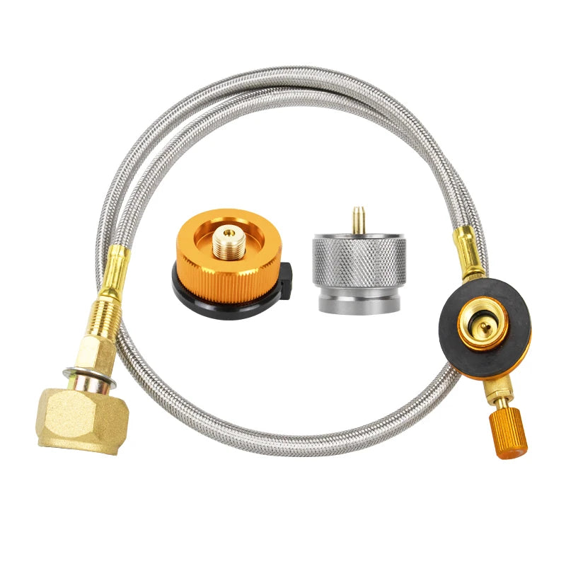 Gas-Nachfülladapter für Camping-Gasherd – OutdoorZylinder-Füll-Adapter für Gastank & Kocher-Zubehör