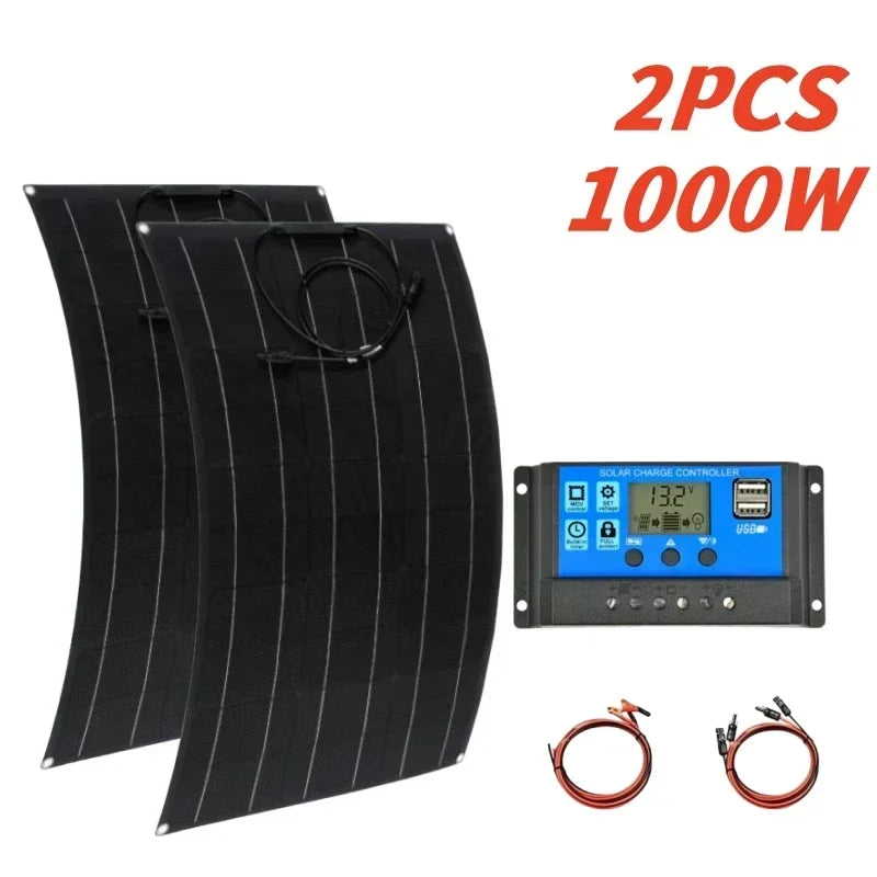 Solarpanel Kit 500-2000W – 18V/36V RV Ladegerät
