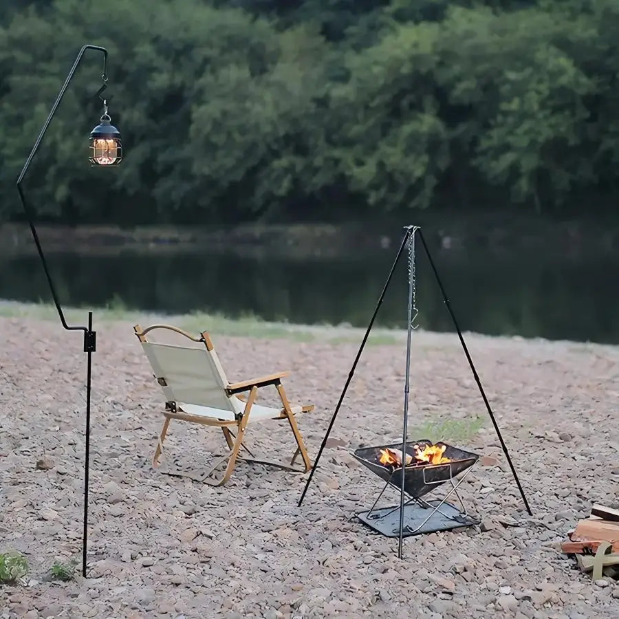 Lagerfeuer-Stativ verstellbar – Camping Kochtopf-Halter