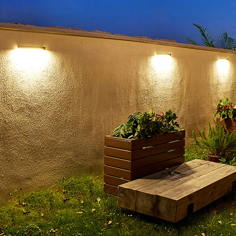 Solar Wandleuchte Außen – wasserdicht LED Garten