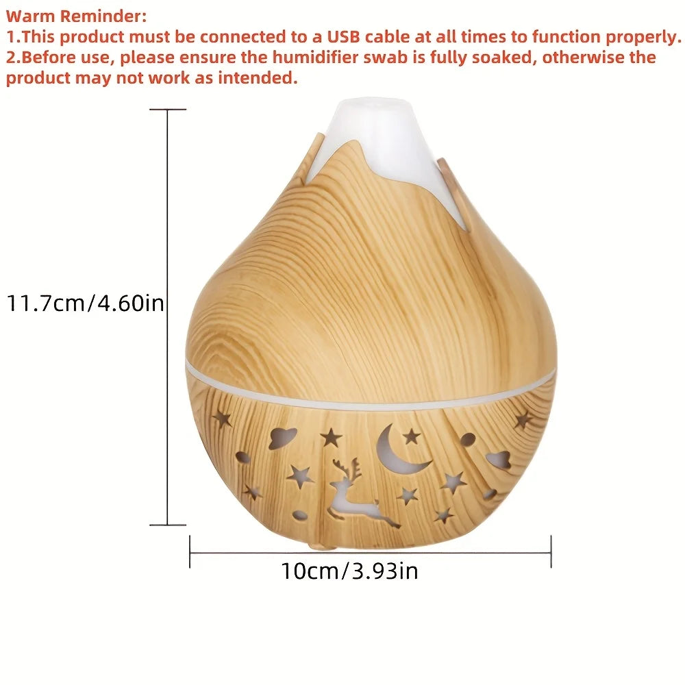 Luftbefeuchter 200ml USB mit Aromatherapie-DiffusorMultifunktional für ätherische Öle, modern & langlebig