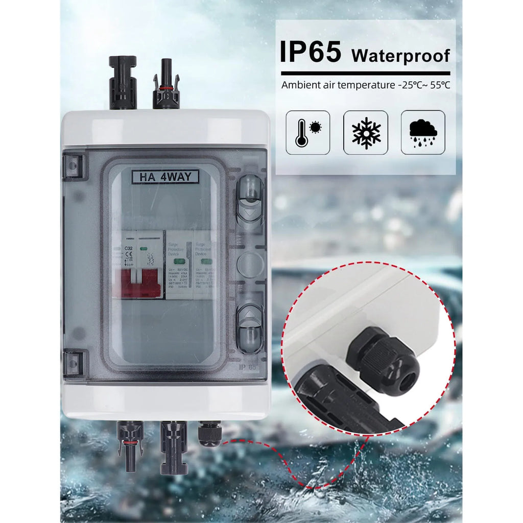 PV Combiner Box IP65 – Solar DC500V 32A wasserdicht