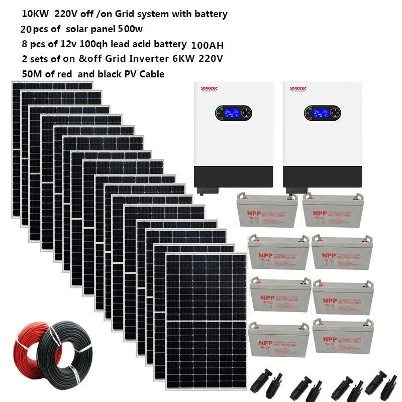 Solaranlage 10kW On-Grid – Growatt Wechselrichter