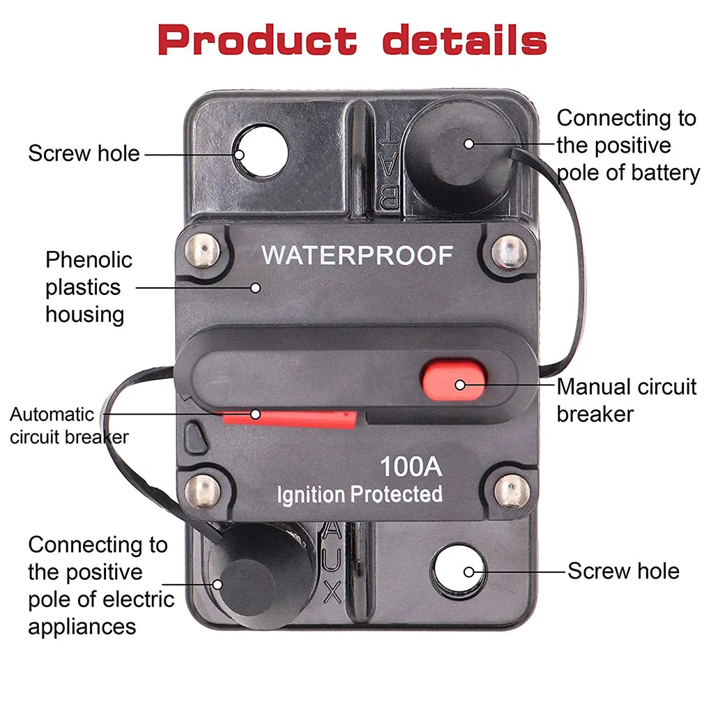 Leistungsschalter 150-300A – Reset 30-120A wasserdicht