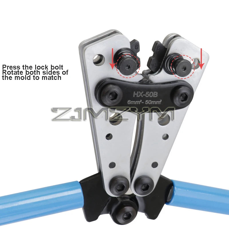 Crimpzange 6-50mm² – Kabel-Crimpwerkzeug tragbar
