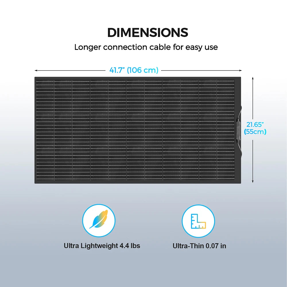 XINPUGUANG Flexibles Solarmodul 120-1200W – Monokristallin