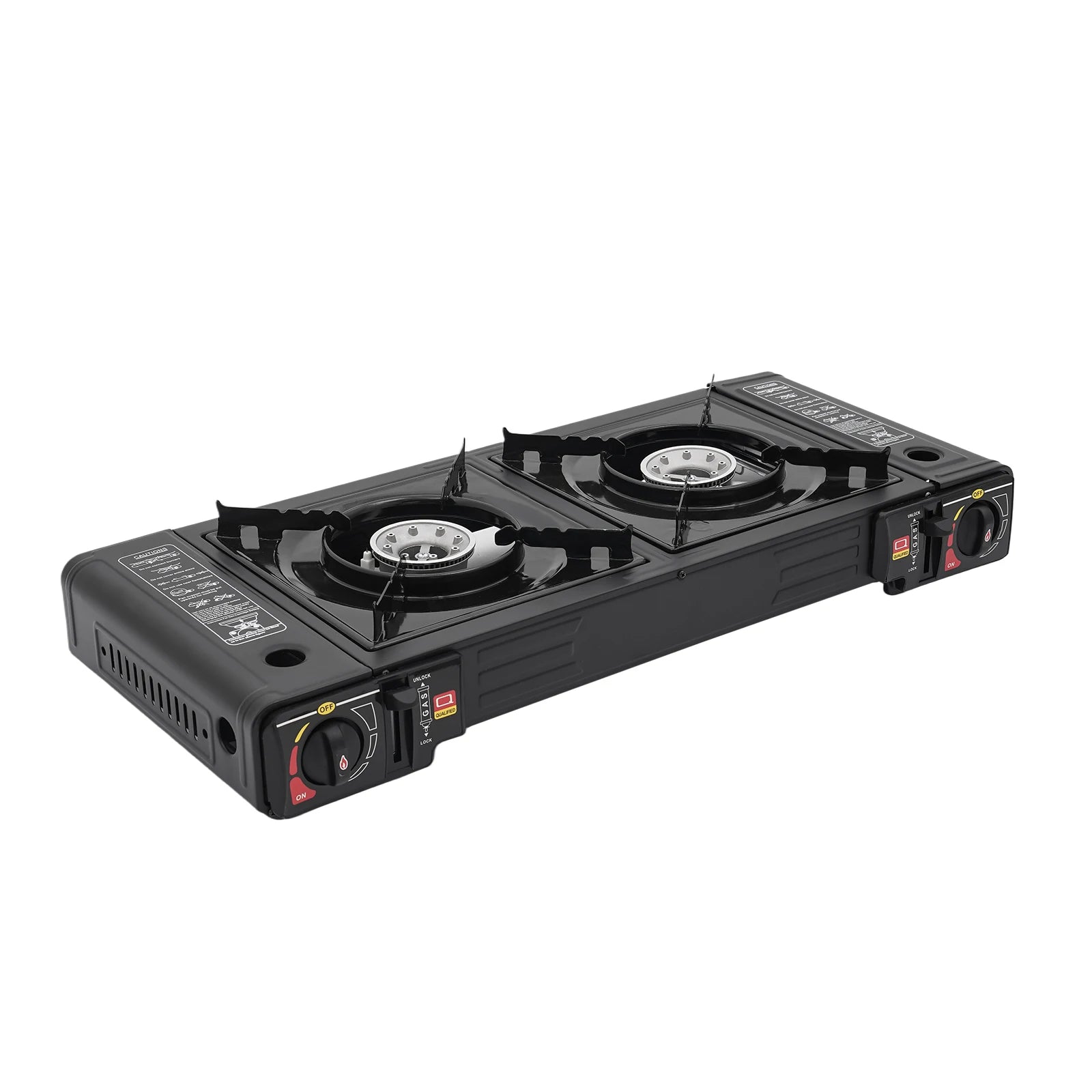 Campingkocher 2500W Dual-Brenner – tragbar Gas