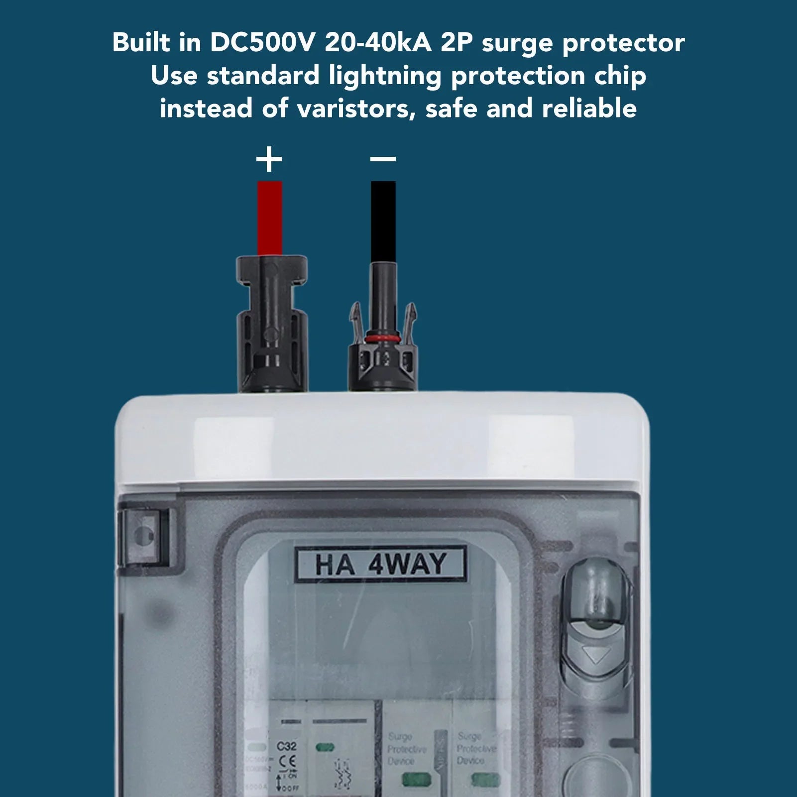 PV Combiner Box IP65 – Solar DC500V 32A wasserdicht