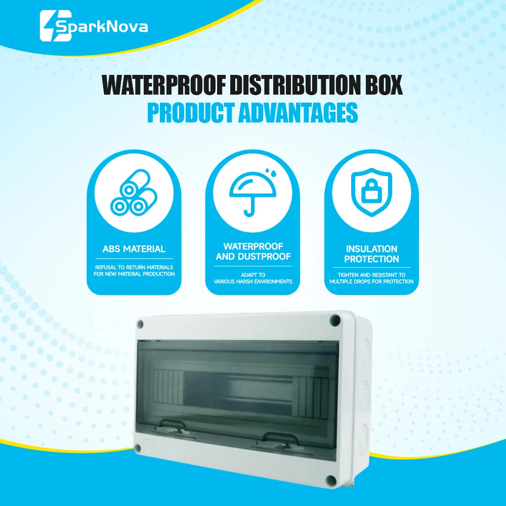Verteilerkasten IP65 wasserdicht – 2-24 Wege ABS
