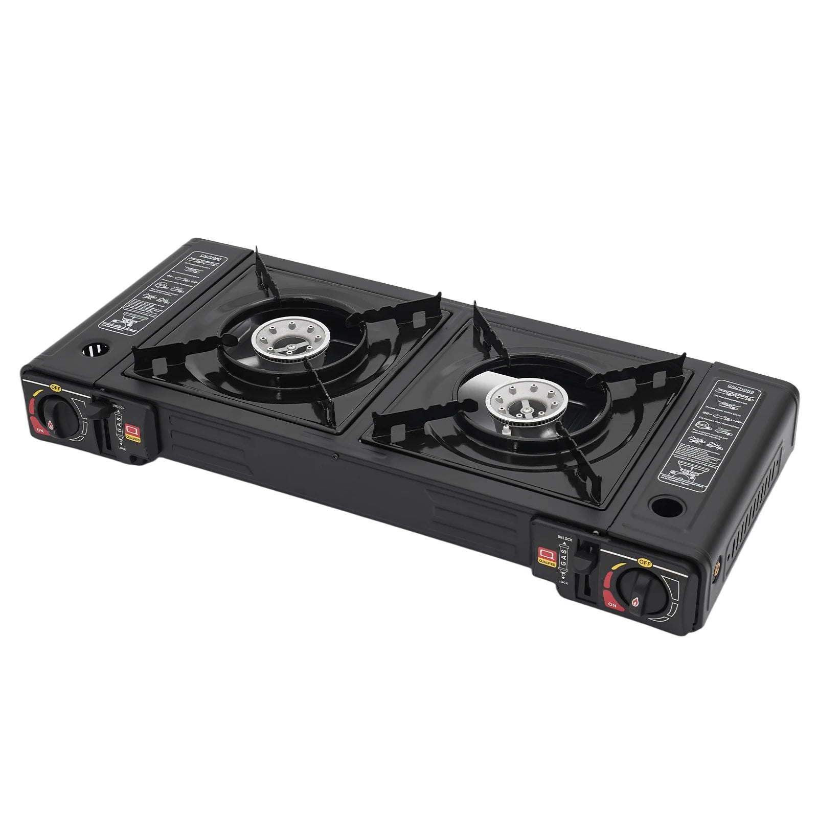 Campingkocher 2500W Dual-Brenner – tragbar Gas