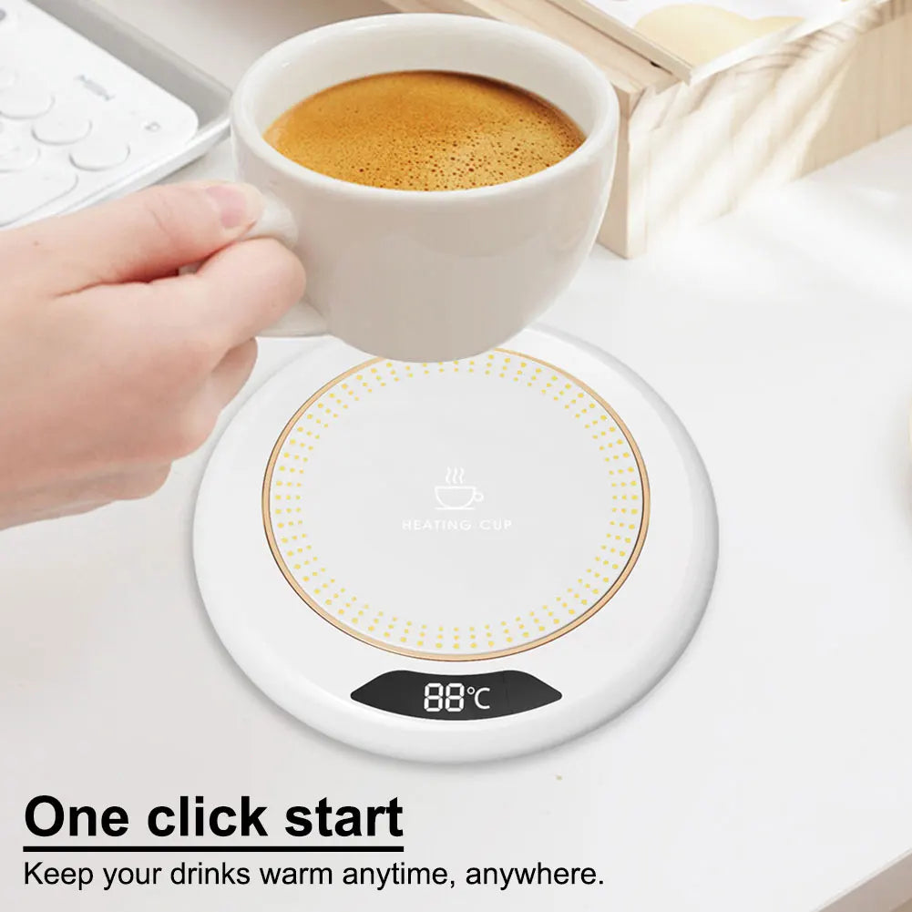 USB-Kaffeetassenwärmer mit 3 TemperatureinstellungenWärmerplatte für Kaffee, Tee & Milch – Büro & Home