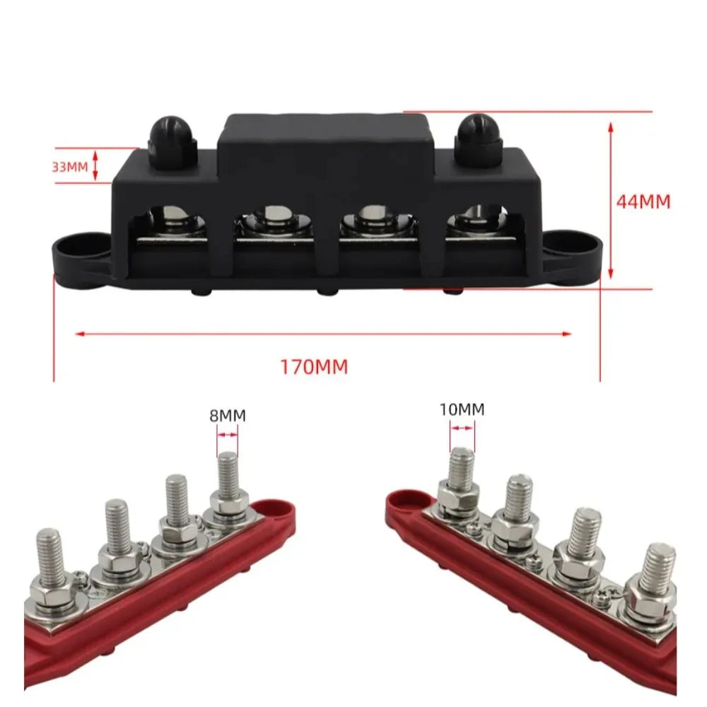 Sammelschienenklemme 250A – 12V/24V/48V M8/M10